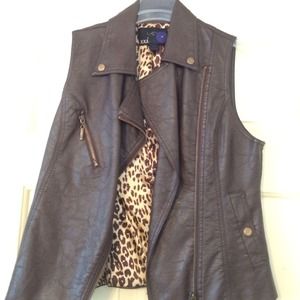 Faux leather Vest