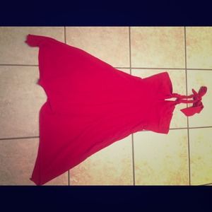 Red Halter Dress