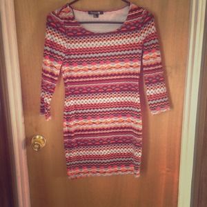 Forever 21 Aztec body con dress