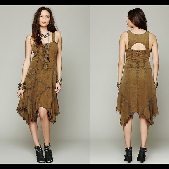 ✨FREE PEOPLE✨ denim dress
