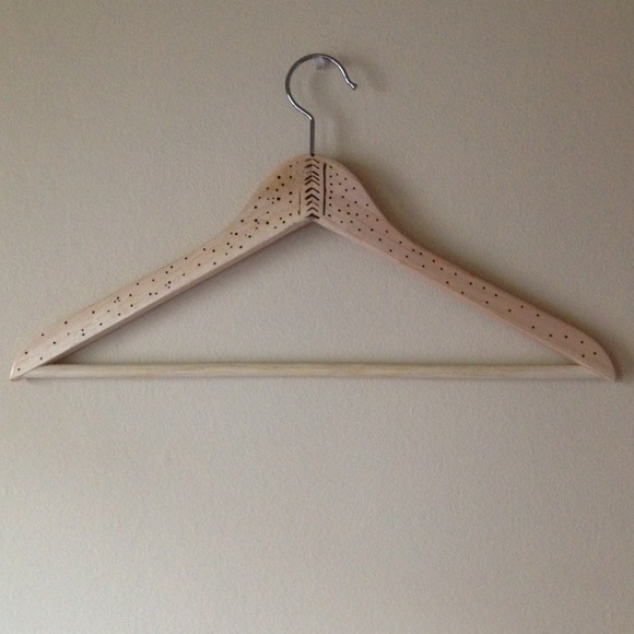 Beautiful hand etched wooden hangers.