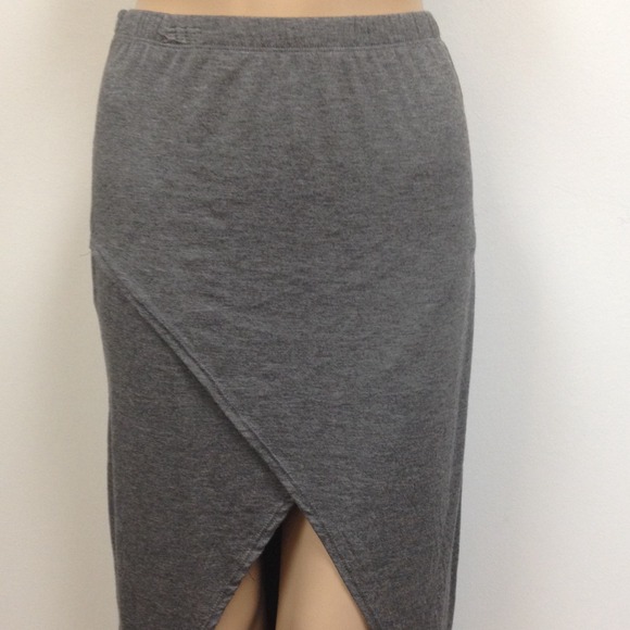 Dark Grey Criss Cross Skirt (NWOT) - Picture 2 of 4
