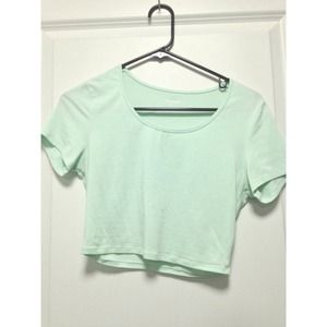 Mint crop top