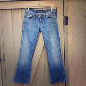 Seven for All Mankind Denim w/Butterfly Appliqué