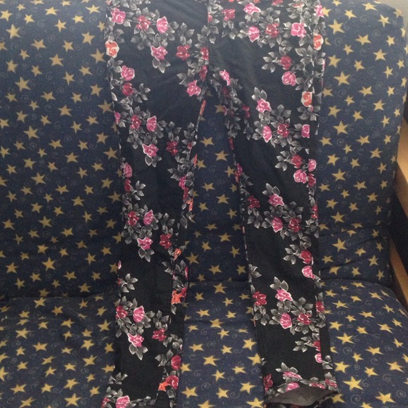 Pants - Floral Skinny Jeans