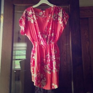 Coral Floral Dress!