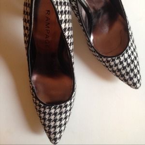 Houndstooth rampage heels/ stilettos