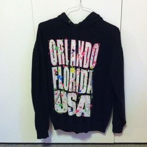 Black "Orlando Florida USA" hoodie
