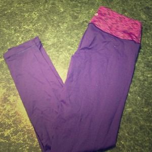 Purple workout leggings