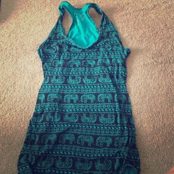 Elephant print tank top