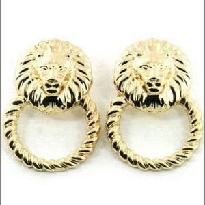 Lion Head Earrings