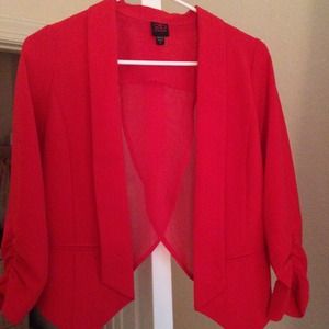 2B bebe red blazer size S