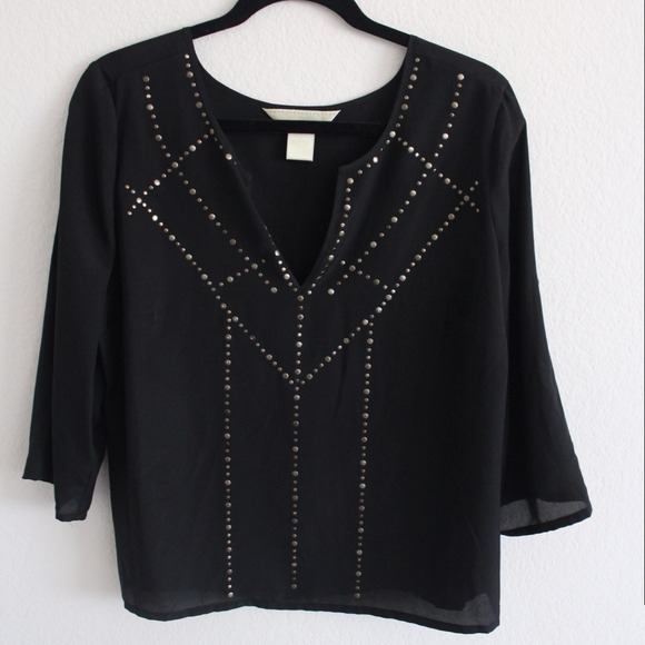 Black Blouse w/ Studs