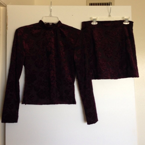 Matching top and skirt set