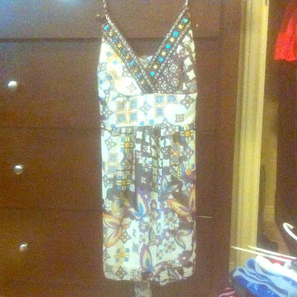 Cute bejeweled colorful top