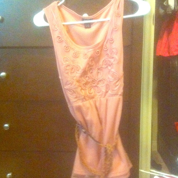 Dark Peach floral top