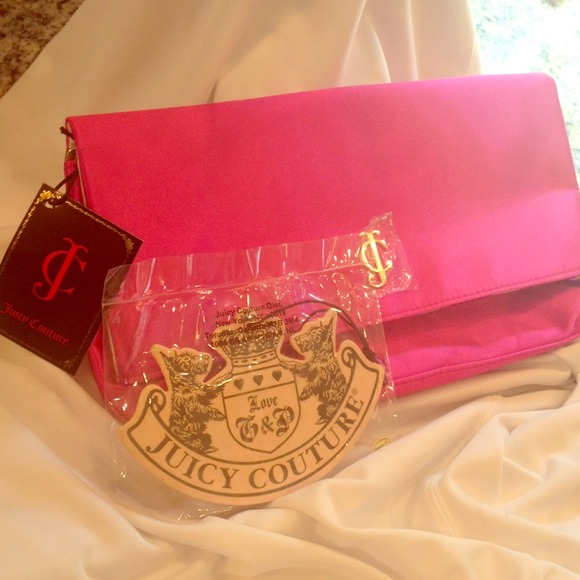 Juicy Couture clutch and air freshener!