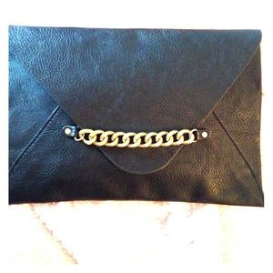 Mud Pie Leather Envelope Clutch