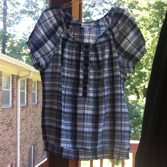 BUNDLE!!!  Black and white tunic with black skirt