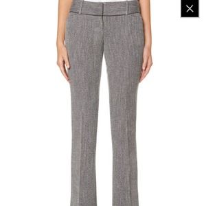 Bootcut herringbone dress pants