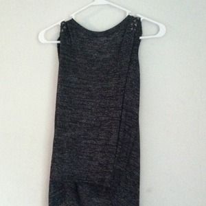 studded gray tank
