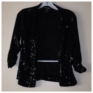 Black Sequined Blazer