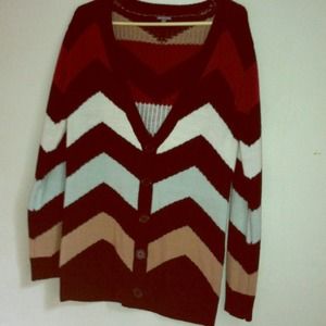 striped cardigan