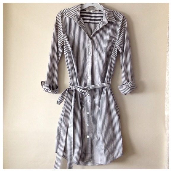 Striped Shirt Dress