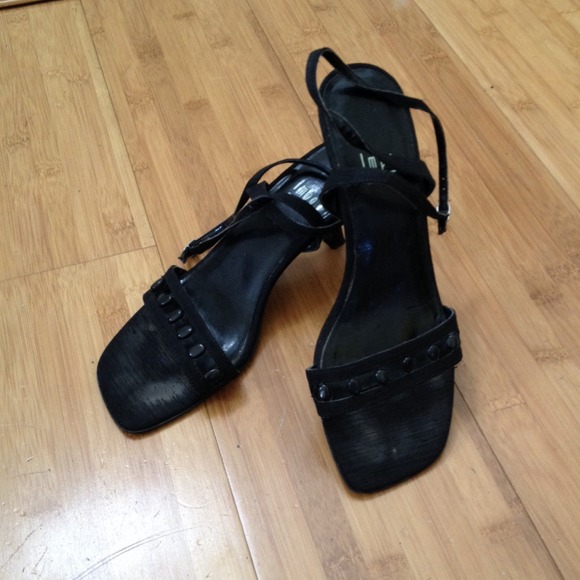 Leather & Silk Sandals 7.5 - Picture 1 of 3