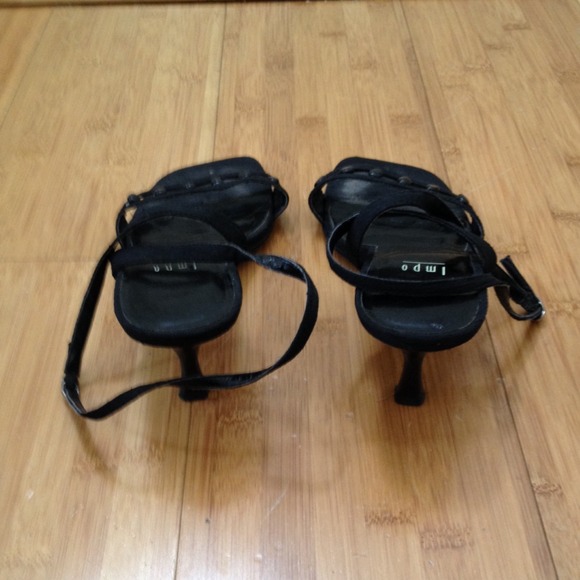 Leather & Silk Sandals 7.5 - Picture 3 of 3