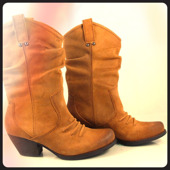 BCBGeneration Suede Cowboy Boots