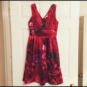Banana republic silk printed dress
