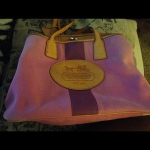 Coach purse in pink