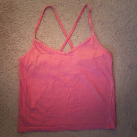 J. Crew Pink Cross-Back Tank