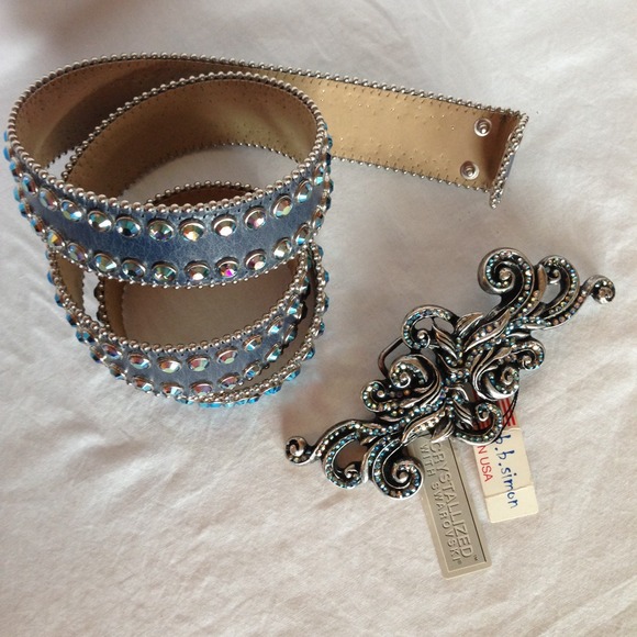 B. B. Simon Belt crystallized with Swarovski - Picture 3 of 4
