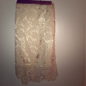 xx TRADED xx Crochet Forever 21 Small Skirt