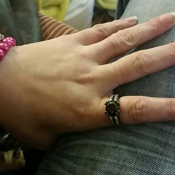 Black Gold Plated ring