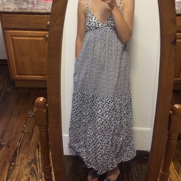 Flower print maxi dress