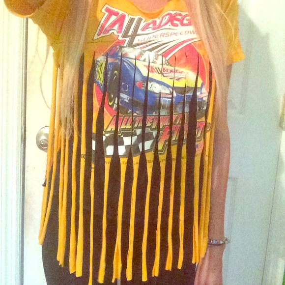 Max & Ginos Riley Fringe Racer Top
