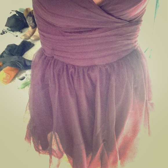 Purple formal dress