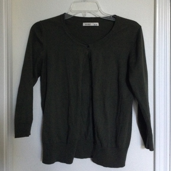 Old Navy Army Green Cardigan - Picture 1 of 2