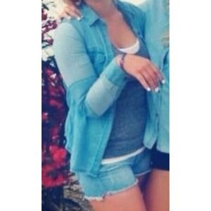 Patchwork denim shirt