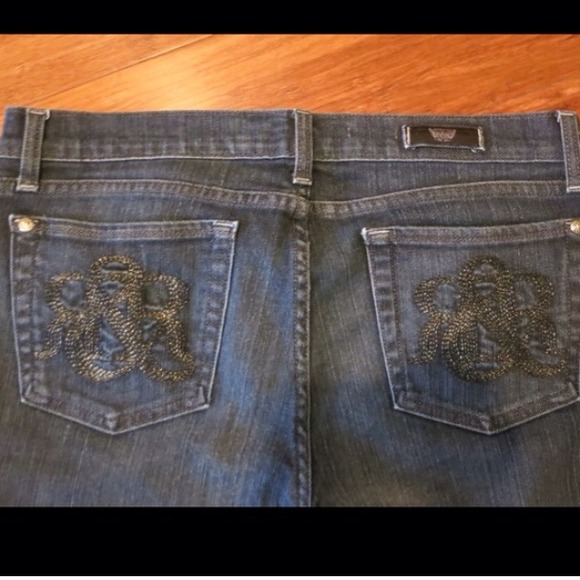 Rock and Republic dark jeans with pocket detail
