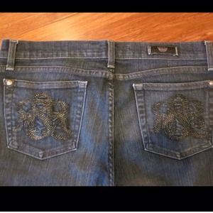 Rock and Republic dark jeans with pocket detail