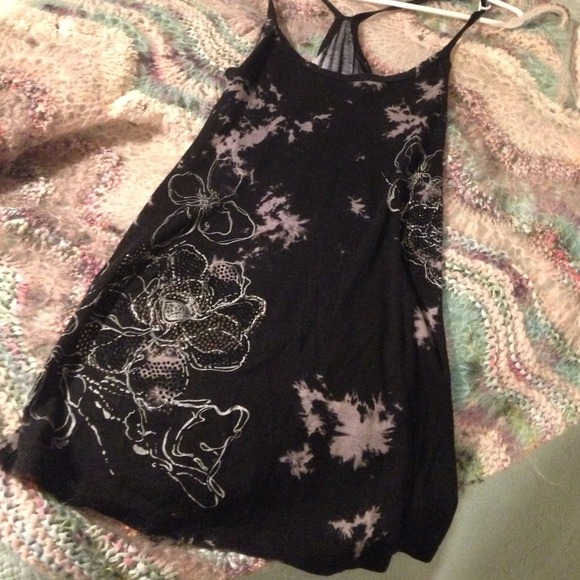 Black and taupe tie-dye tunic 👍