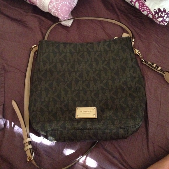 Mk brown cross body bag