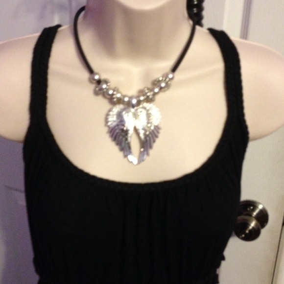 Black and silver necklace