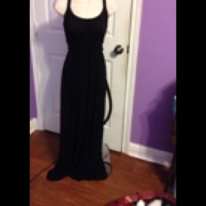 Black maxi dress