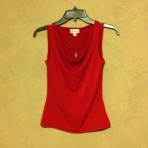 Red Sleeveless Top
