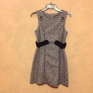 My Michelle Short Sleeveless Dress w/Button Accent